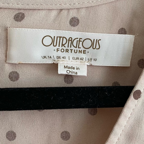 Outrageous Fortune ruched mini dress pink Size 10 - Picture 7 of 7